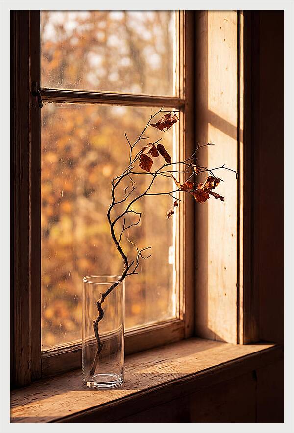 Single Stem In Clear Glass Vase
