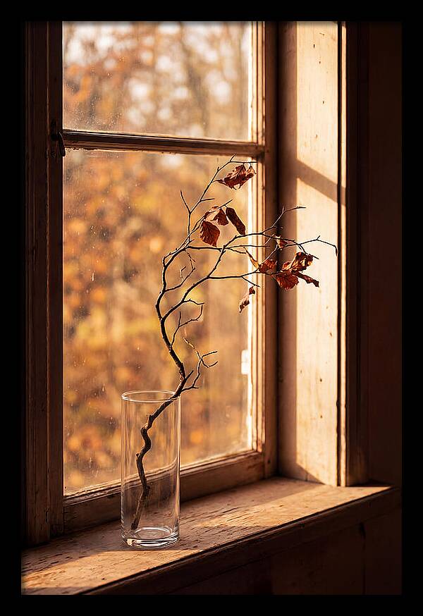 Single Stem In Clear Glass Vase