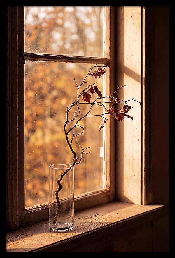 Single Stem In Clear Glass Vase