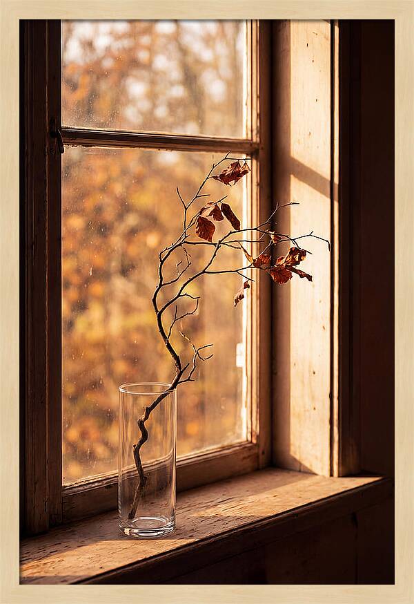 Single Stem In Clear Glass Vase