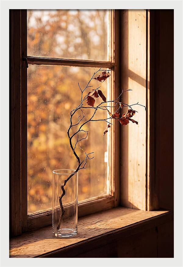 Single Stem In Clear Glass Vase