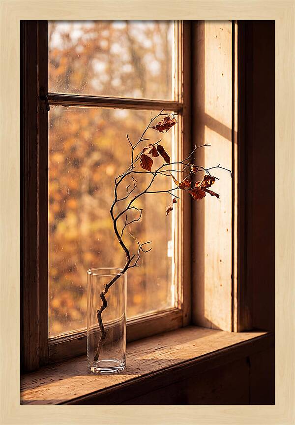Single Stem In Clear Glass Vase