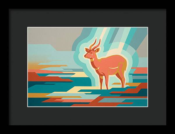 Sitatunga In Abstract Colors