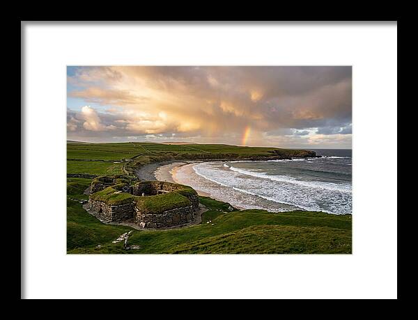 Skara Brae Under A Rainbow