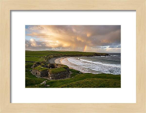 Skara Brae Under A Rainbow