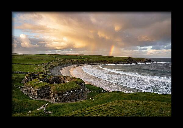 Skara Brae Under A Rainbow