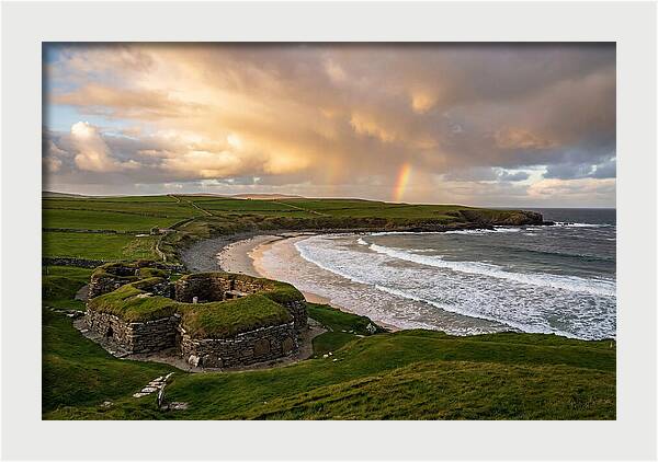 Skara Brae Under A Rainbow