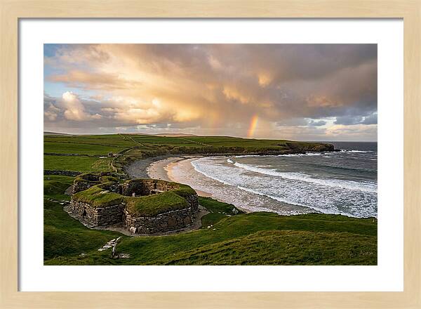 Skara Brae Under A Rainbow
