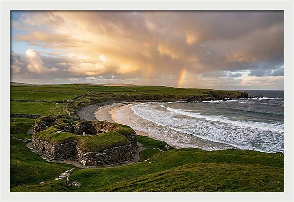 Skara Brae Under A Rainbow