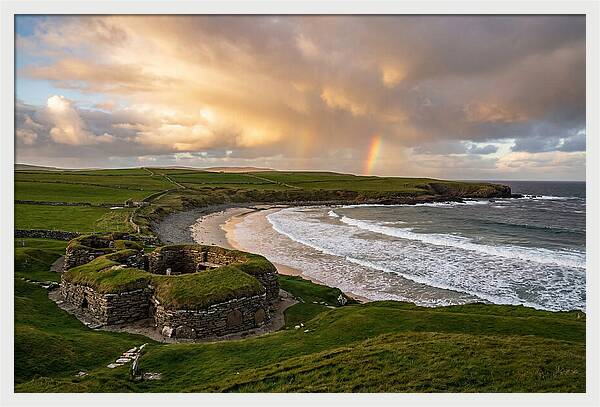 Skara Brae Under A Rainbow