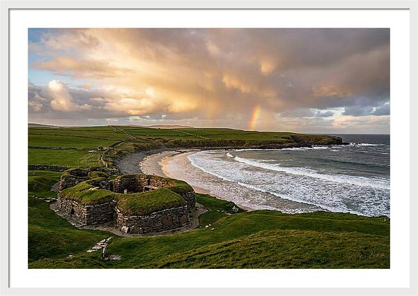 Skara Brae Under A Rainbow