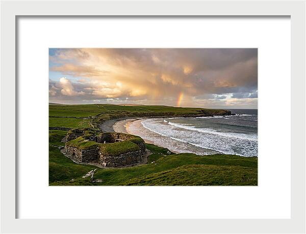 Skara Brae Under A Rainbow