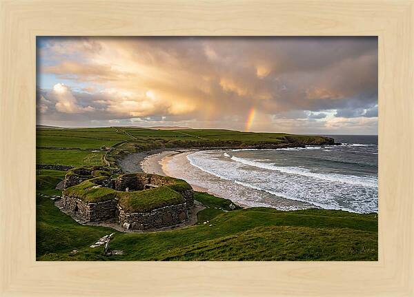 Skara Brae Under A Rainbow