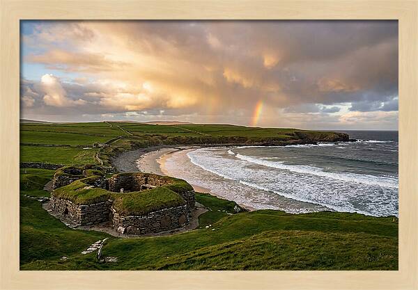 Skara Brae Under A Rainbow
