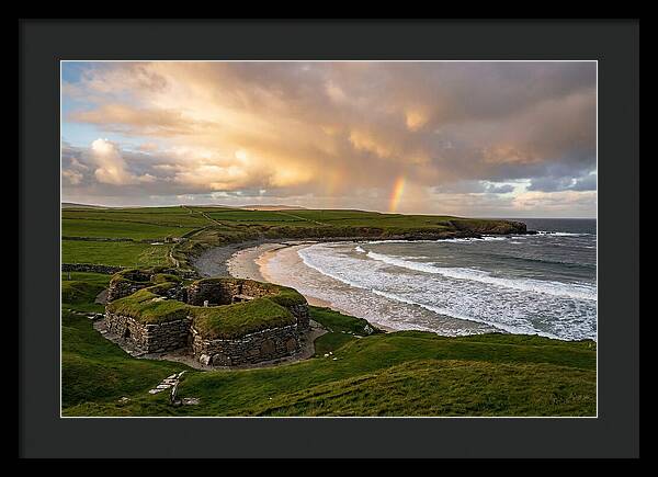 Skara Brae Under A Rainbow