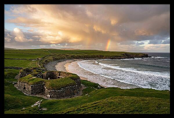 Skara Brae Under A Rainbow