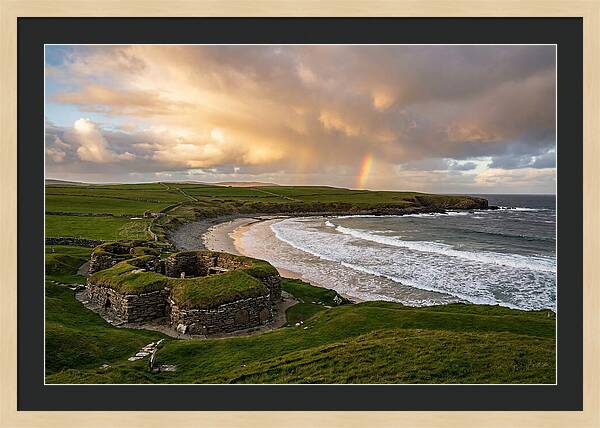 Skara Brae Under A Rainbow