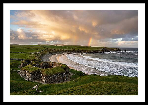 Skara Brae Under A Rainbow