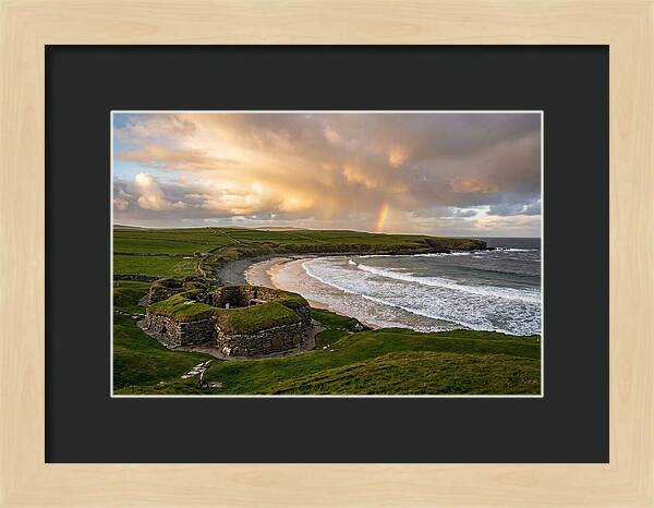 Skara Brae Under A Rainbow