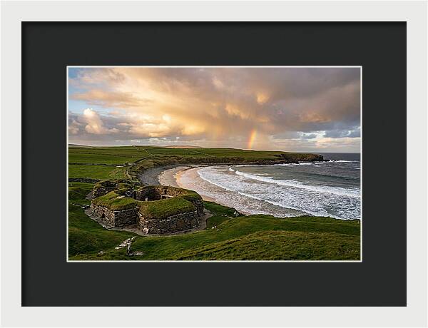 Skara Brae Under A Rainbow