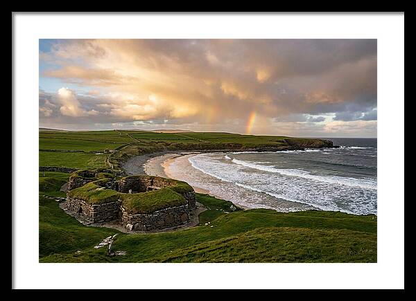 Skara Brae Under A Rainbow
