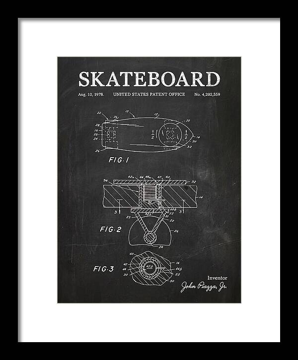 Skateboard Chalkboard Patent Us4202559a