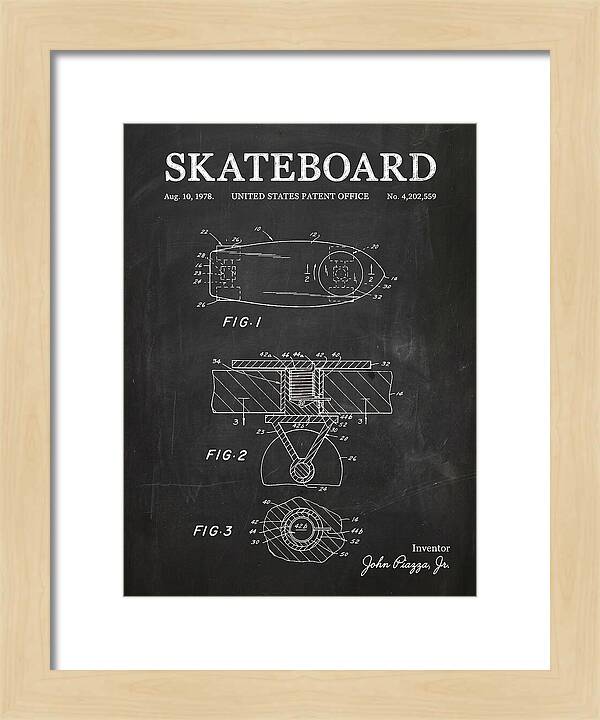Skateboard Chalkboard Patent Us4202559a