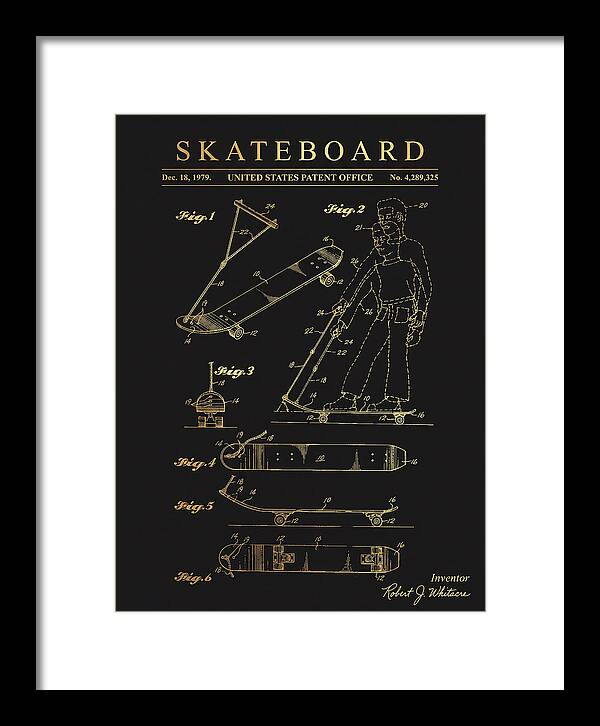 Skateboard With Tow Handle Gold Patent Us4289325a