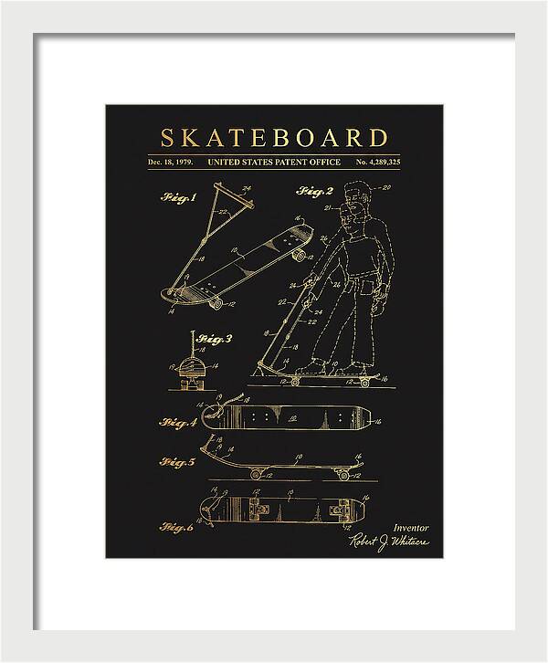 Skateboard With Tow Handle Gold Patent Us4289325a