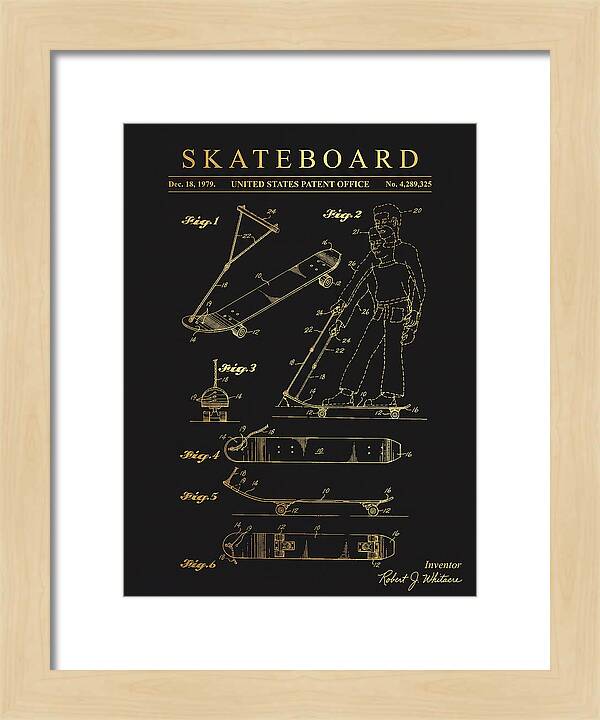 Skateboard With Tow Handle Gold Patent Us4289325a