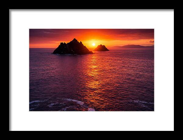 Skellig Islands At Sunset