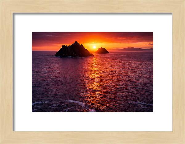 Skellig Islands At Sunset