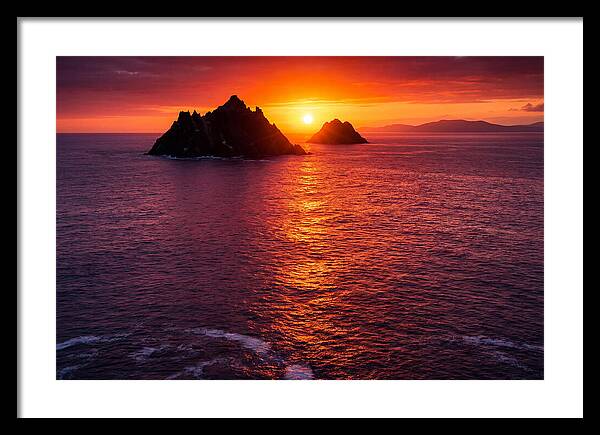 Skellig Islands At Sunset