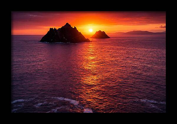 Skellig Islands At Sunset