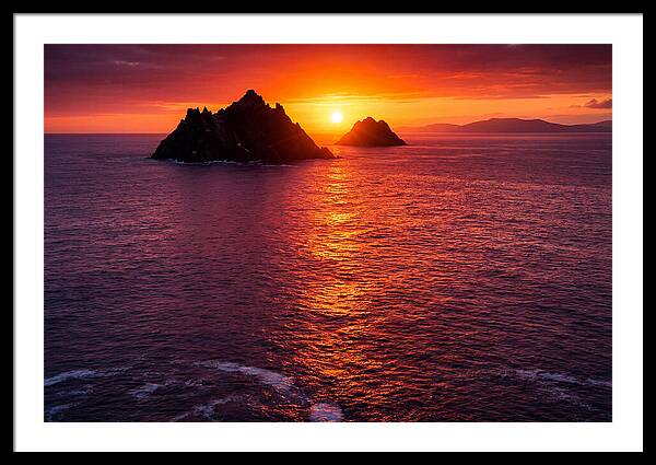 Skellig Islands At Sunset