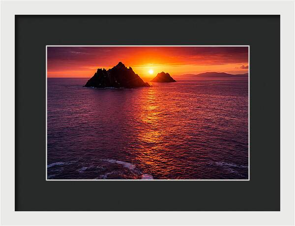 Skellig Islands At Sunset