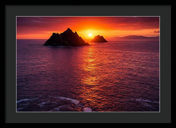 Skellig Islands At Sunset