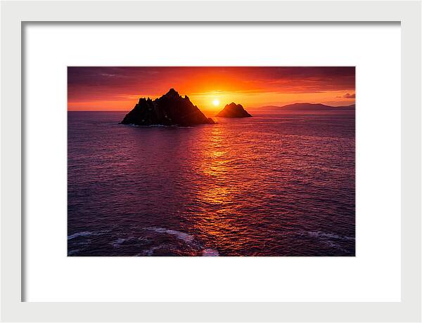 Skellig Islands At Sunset