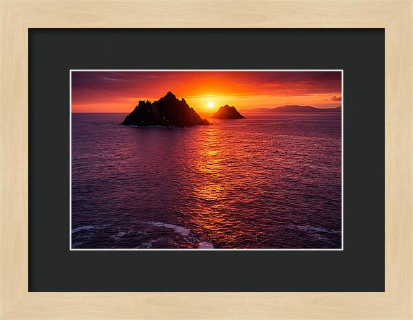 Skellig Islands At Sunset