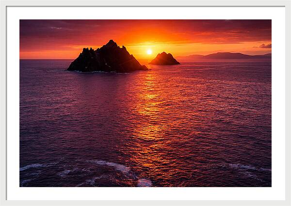 Skellig Islands At Sunset