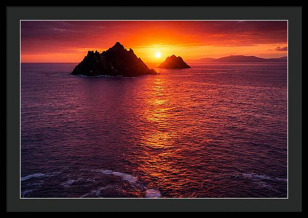 Skellig Islands At Sunset