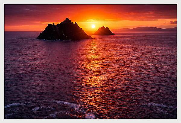 Skellig Islands At Sunset