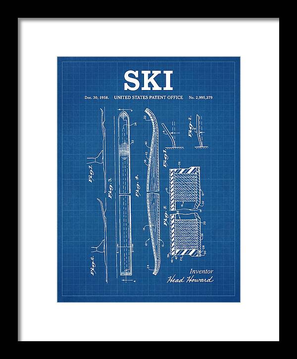 Ski Head Blueprint Patent Us2995379a