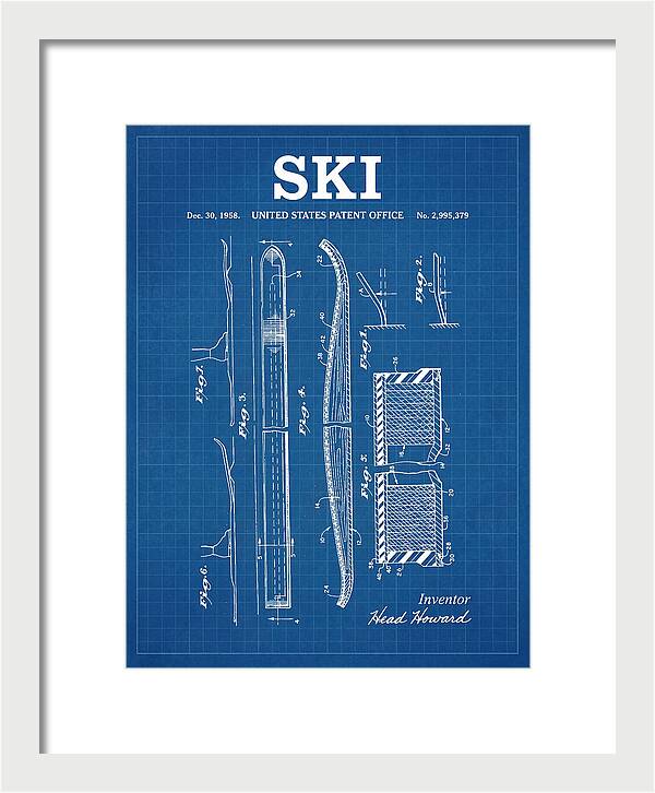 Ski Head Blueprint Patent Us2995379a