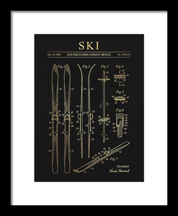 Ski Head Gold Patent Us2995379a