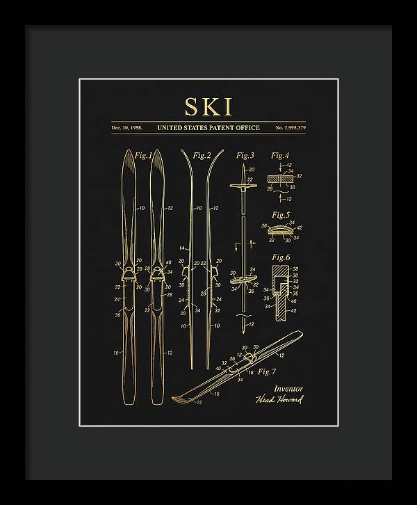 Ski Head Gold Patent Us2995379a
