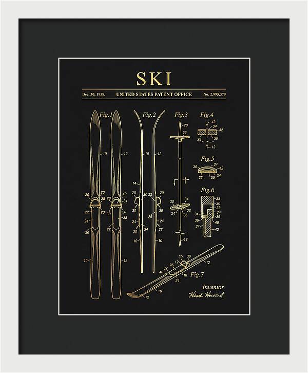 Ski Head Gold Patent Us2995379a