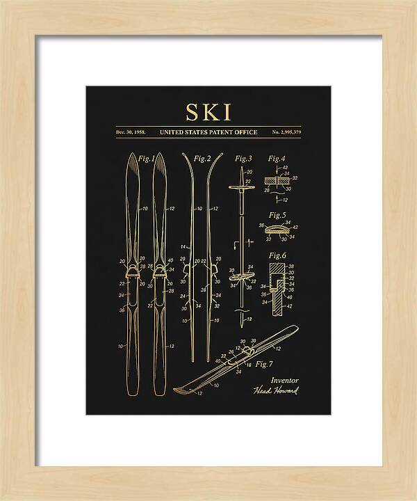 Ski Head Gold Patent Us2995379a