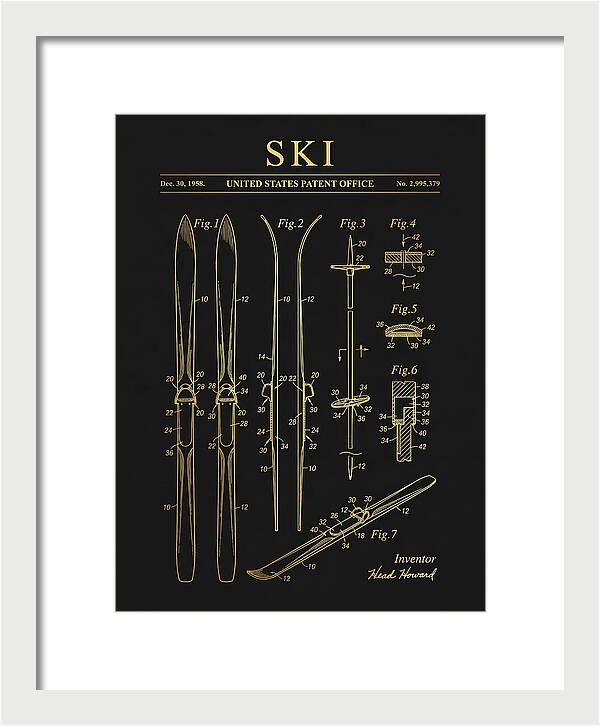 Ski Head Gold Patent Us2995379a