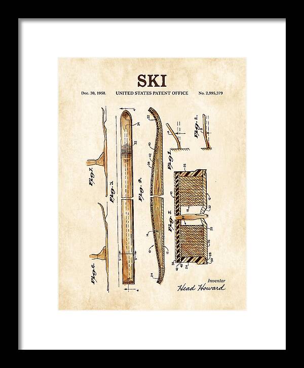 Ski Head Watercolor Patent Us2995379a